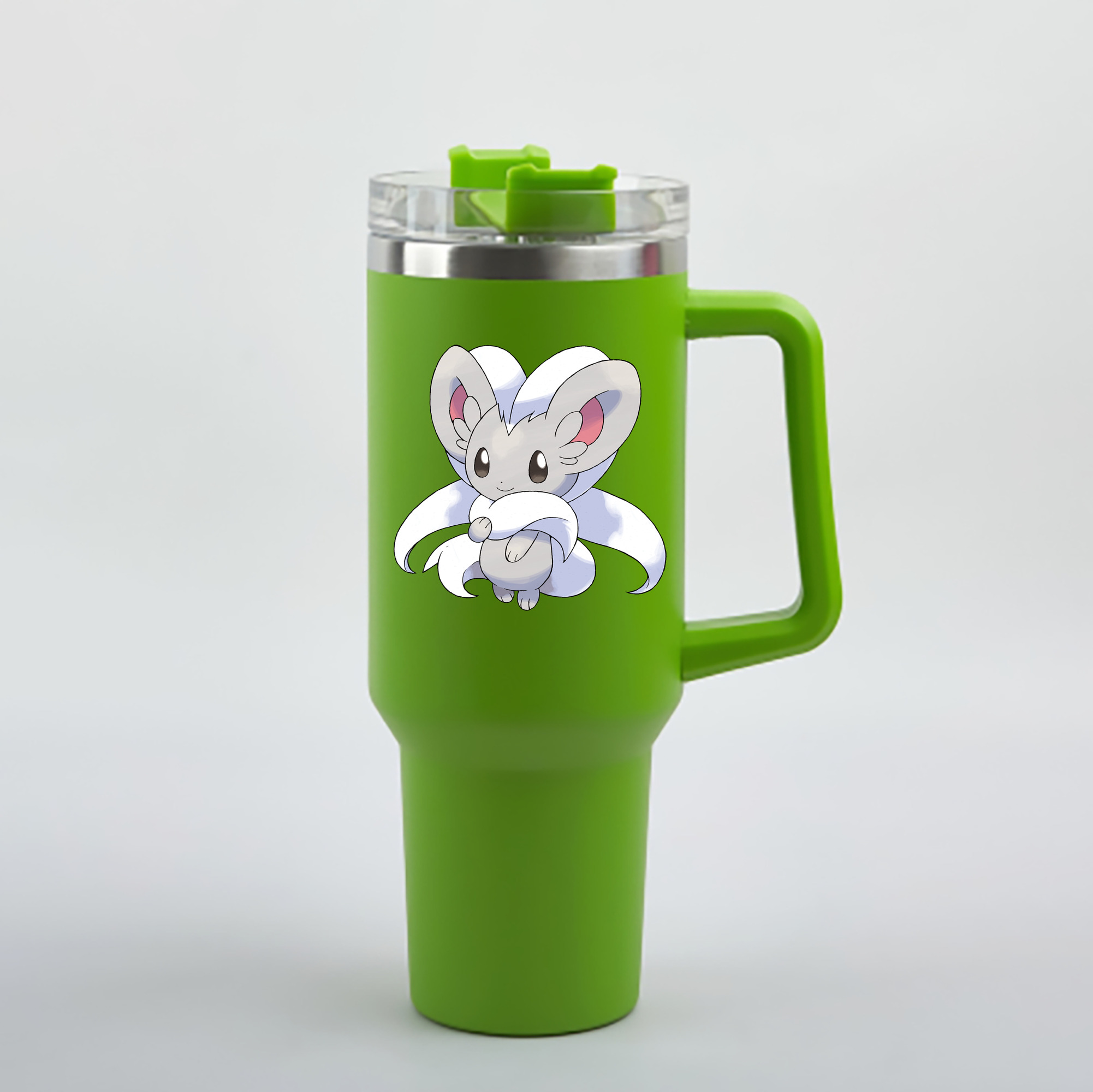 （画像用） ポケットモンスター Pokémon 1200mL車用タンブラー - クリスタルステッカー（プラスチックストロー付き）